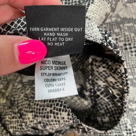 Hudson Skinny Pants Snakeskin Print Nico mid-rise - Picture 10 of 10